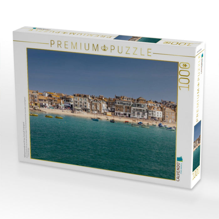 Hafenpromenade von St. Ives, Cornwall, Südengland - CALVENDO Foto-Puzzle'