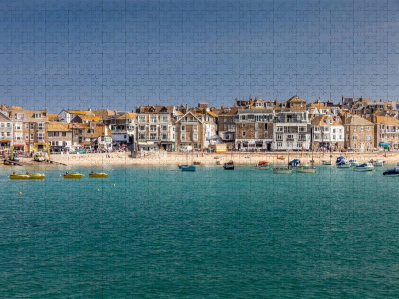 Hafenpromenade von St. Ives, Cornwall, Südengland - CALVENDO Foto-Puzzle'