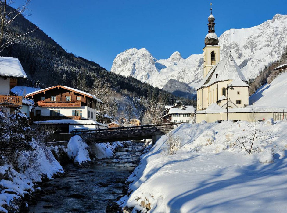 Malerwinkel Pfarrkirche St.Sebastian - CALVENDO Foto-Puzzle'