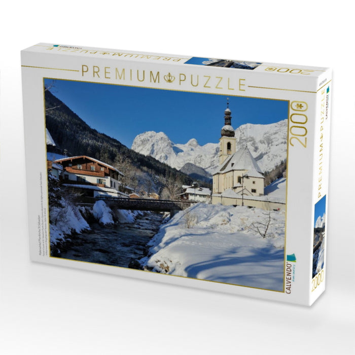 Malerwinkel Pfarrkirche St.Sebastian - CALVENDO Foto-Puzzle'