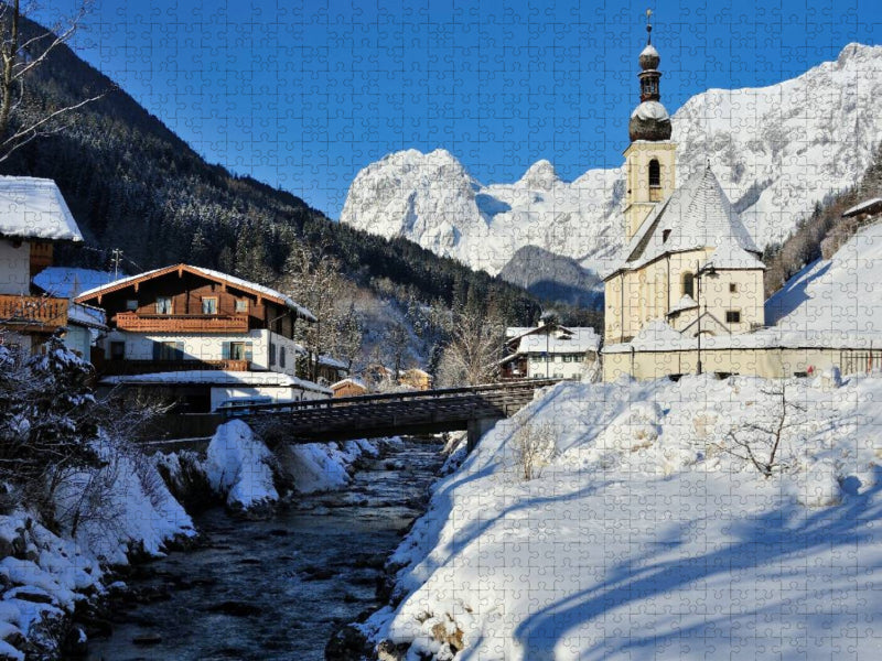 Malerwinkel Pfarrkirche St.Sebastian - CALVENDO Foto-Puzzle'