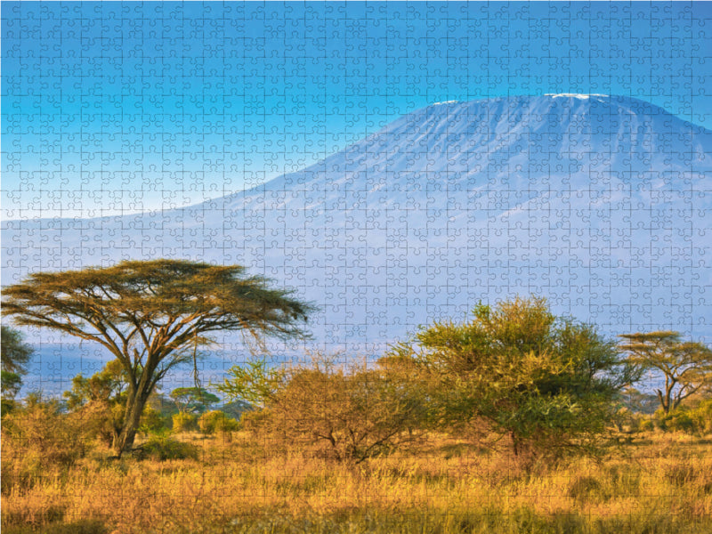 Kilimandscharo bei Sonnenaufgang 2000 Teile Puzzle quer - CALVENDO Foto-Puzzle'