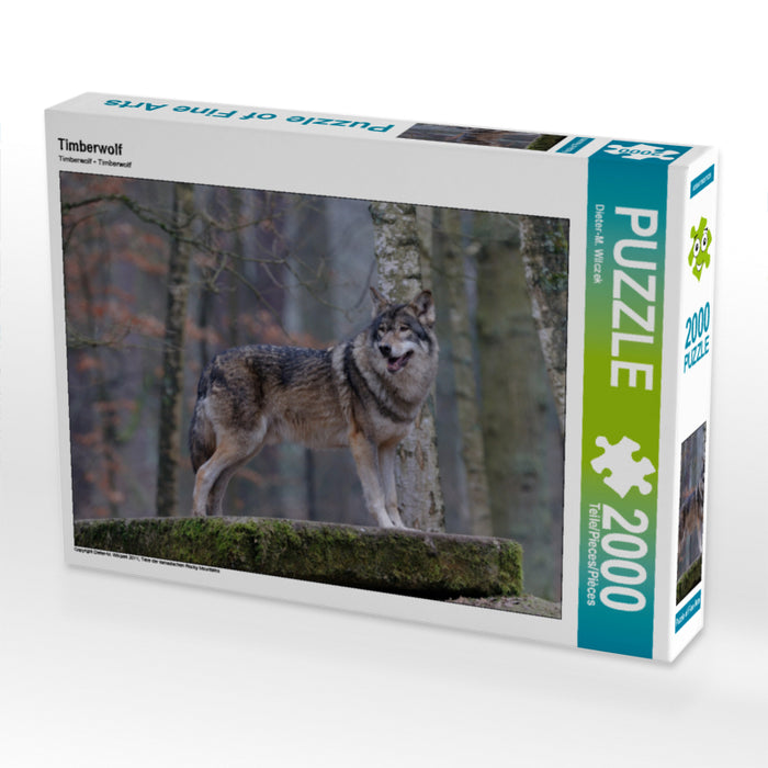 Timberwolf 2000 Teile Puzzle quer - CALVENDO Foto-Puzzle'
