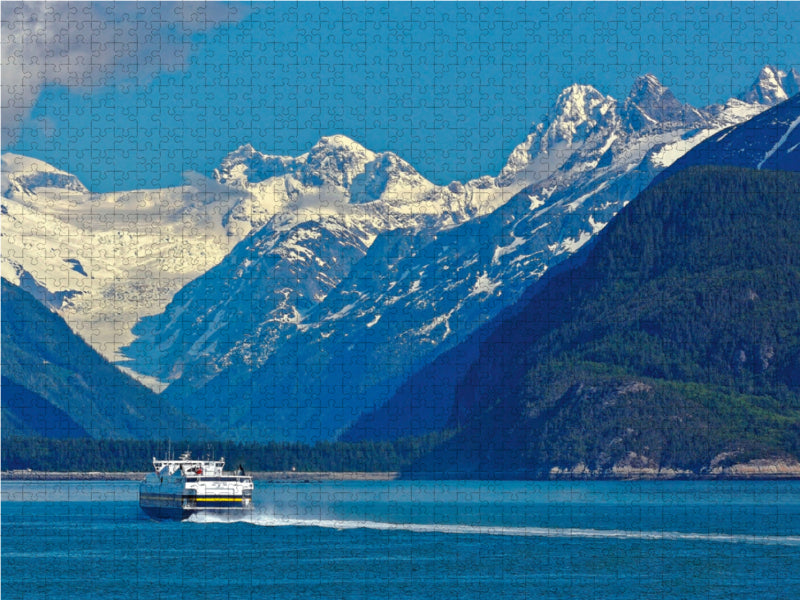 M/V Fairweather auf dem Weg nach Juneau 2000 Teile Puzzle quer - CALVENDO Foto-Puzzle'