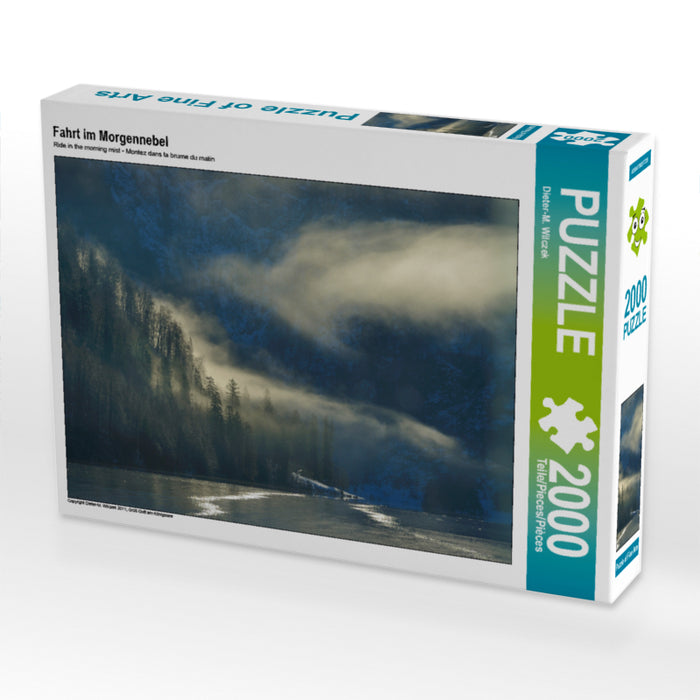 Driving in the morning fog - CALVENDO photo puzzle 