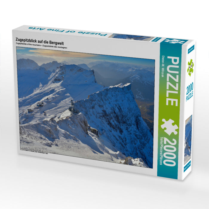 Zugspitze view of the mountains - CALVENDO photo puzzle 