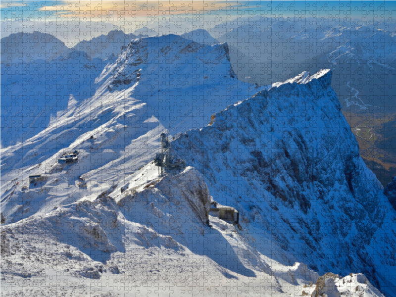 Zugspitze view of the mountains - CALVENDO photo puzzle 