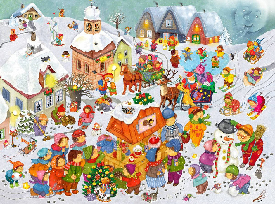 Juhu, der erste Schnee - CALVENDO Foto-Puzzle'
