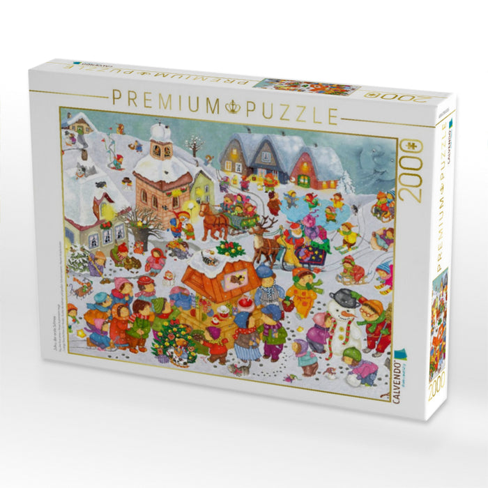 Juhu, der erste Schnee - CALVENDO Foto-Puzzle'