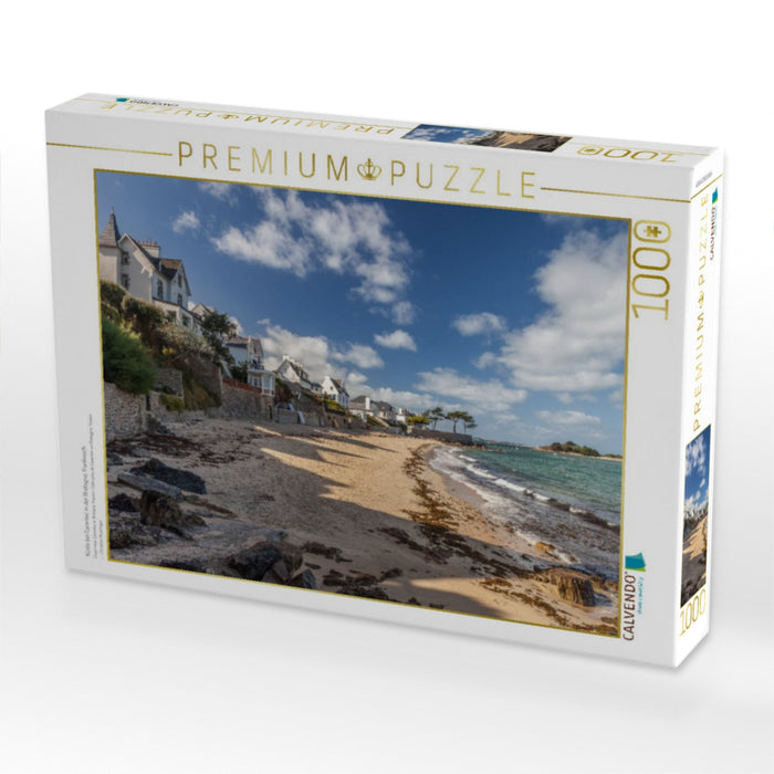Küste bei Carantec in der Bretagne, Frankreich - CALVENDO Foto-Puzzle'