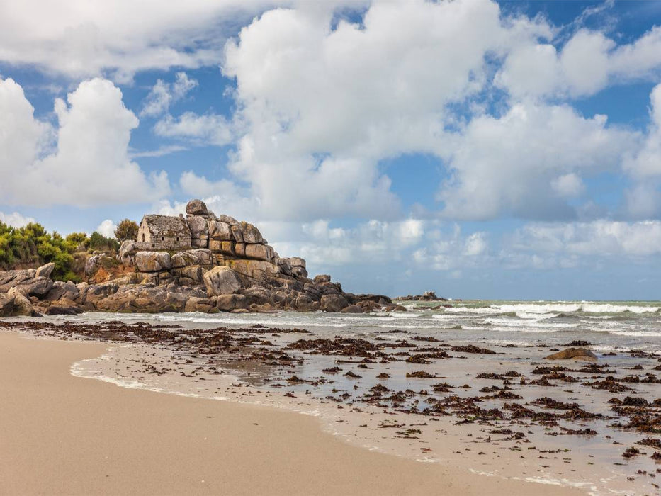 Zöllner Haus am Strand von Kerfissien in der Bretagne, Frankreich - CALVENDO Foto-Puzzle'