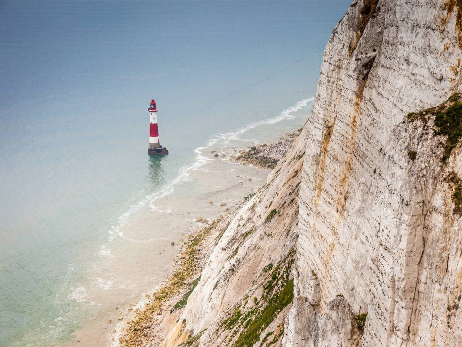 Beachy Head Leuchtturm bei Eastbourne in East Sussex, England - CALVENDO Foto-Puzzle'