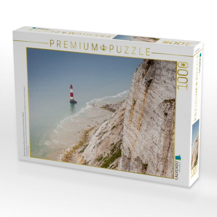 Beachy Head Leuchtturm bei Eastbourne in East Sussex, England - CALVENDO Foto-Puzzle'
