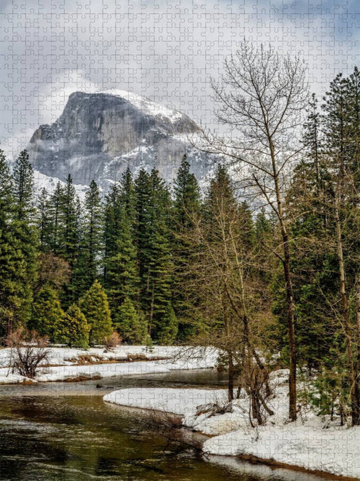 Es ist Winter im Yosemite Valley - CALVENDO Foto-Puzzle'