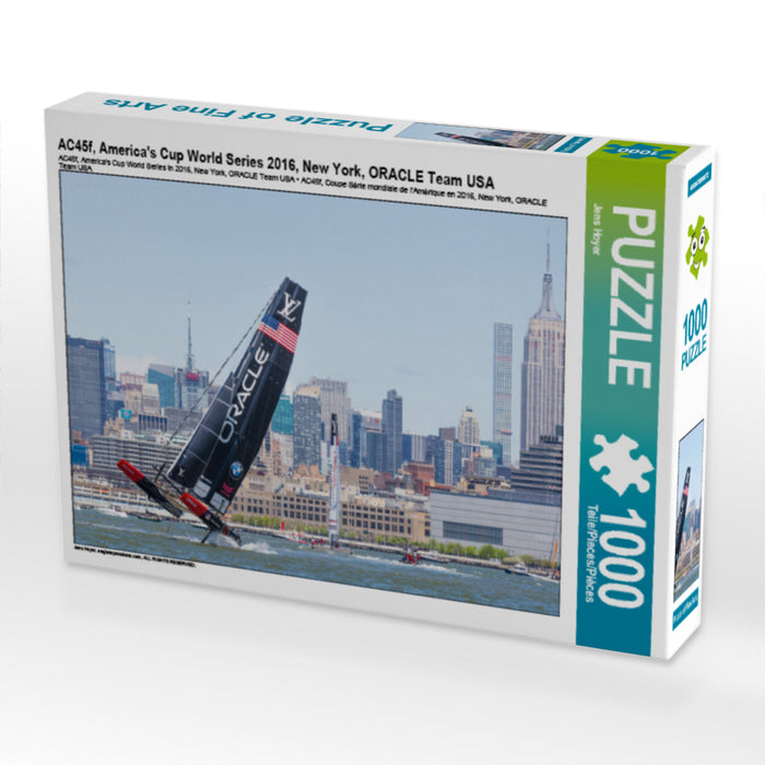 AC45f, America's Cup World Series 2016, New York, ORACLE Team USA 1000 Teile Puzzle quer - CALVENDO Foto-Puzzle'