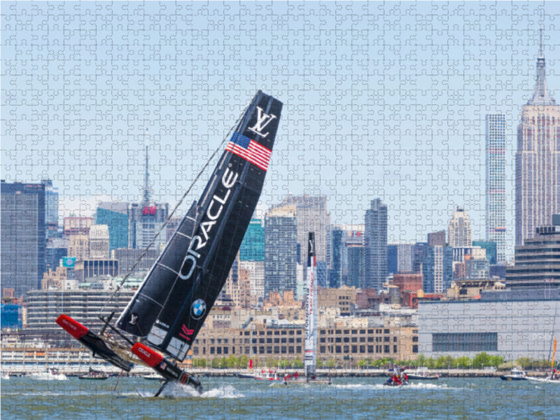 AC45f, America's Cup World Series 2016, New York, ORACLE Team USA 1000 Teile Puzzle quer - CALVENDO Foto-Puzzle'