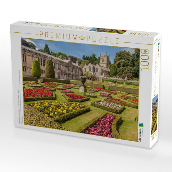 Garten vom Lanhydrock House bei Bodmin in Cornwall, England - CALVENDO Foto-Puzzle'