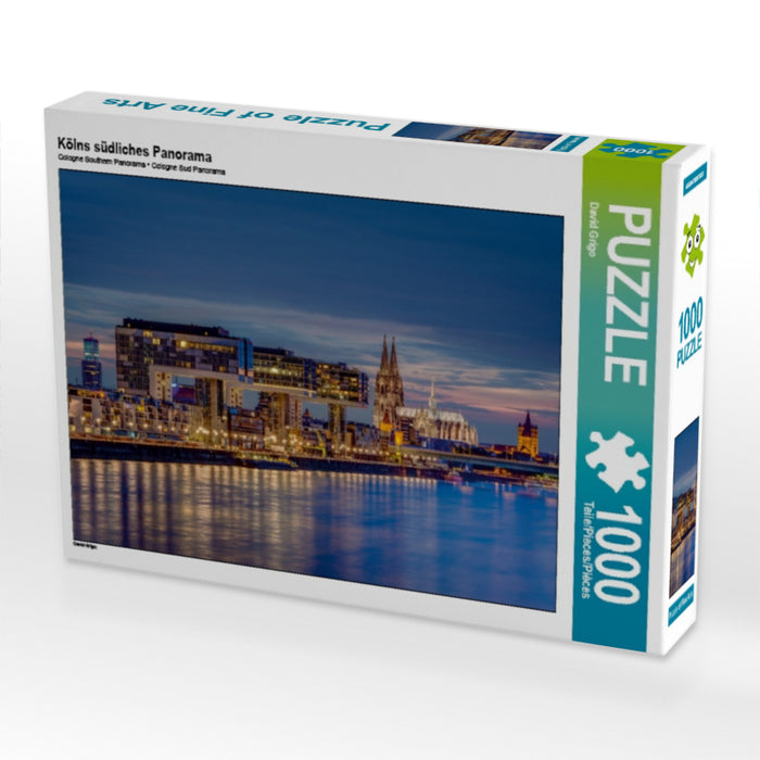 Kölns südliches Panorama 1000 Teile Puzzle quer - CALVENDO Foto-Puzzle'