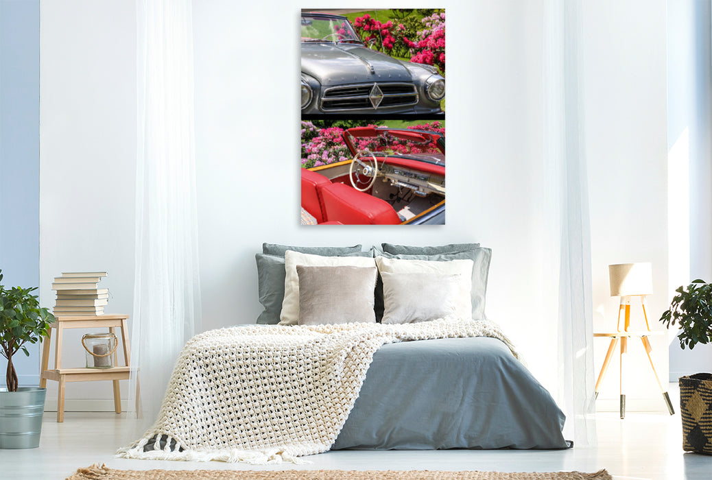 Premium Textil-Leinwand Premium Textil-Leinwand 80 cm x 120 cm  hoch Borgward Isabella (1960) Oldtimer