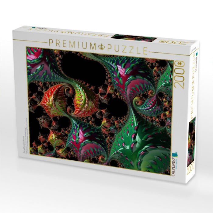 Funny Chameleon Fractals - CALVENDO Foto-Puzzle'