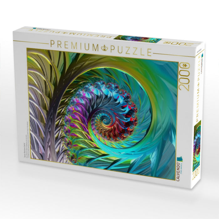 Green Rainbow Spiral - CALVENDO Foto-Puzzle'