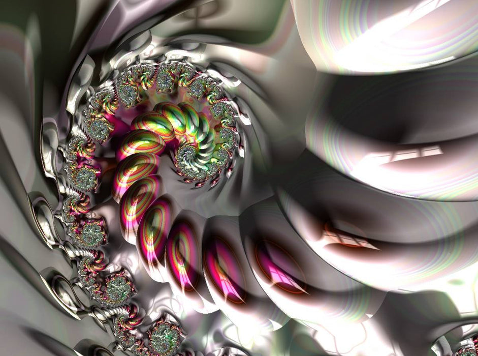 Opalescent Rainbow Spiral - CALVENDO Foto-Puzzle'