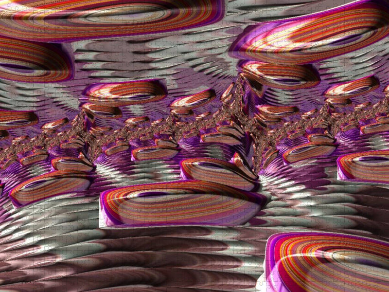 Fractal Wave Jewels - CALVENDO Foto-Puzzle'