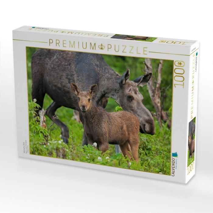 Wachsamer Elch - CALVENDO Foto-Puzzle'