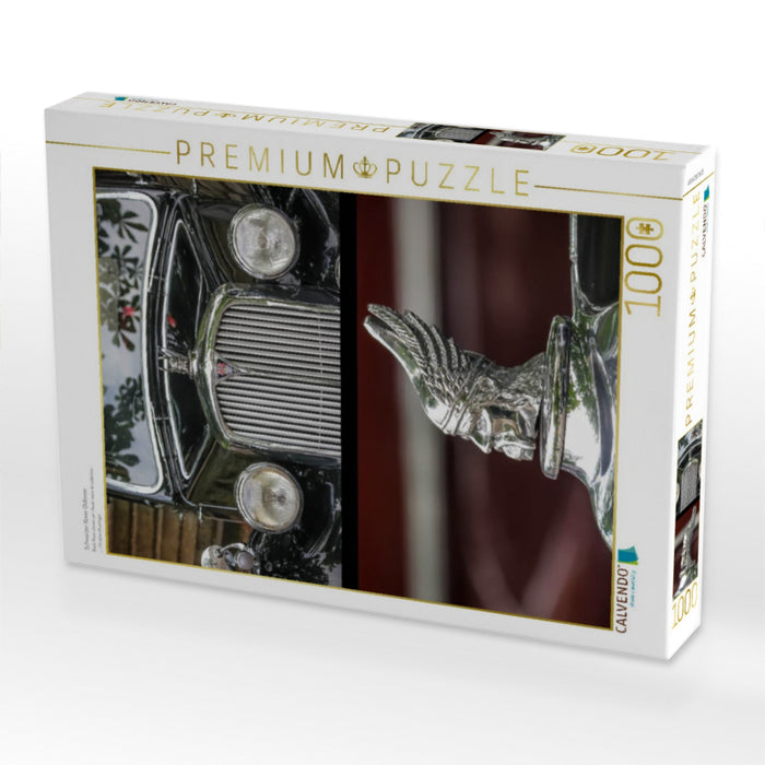 Schwarzer Rover Oldtimer - CALVENDO Foto-Puzzle'