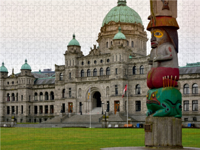 Das British Columbia Parliament Building, Victoria BC 1000 Teile Puzzle quer - CALVENDO Foto-Puzzle'