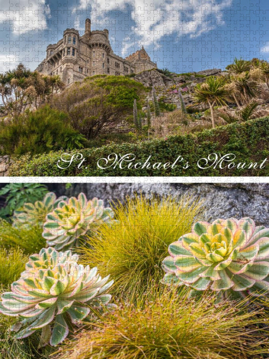 Die Gärten von St. Michael's Mount in Cornwall, England - CALVENDO Foto-Puzzle'