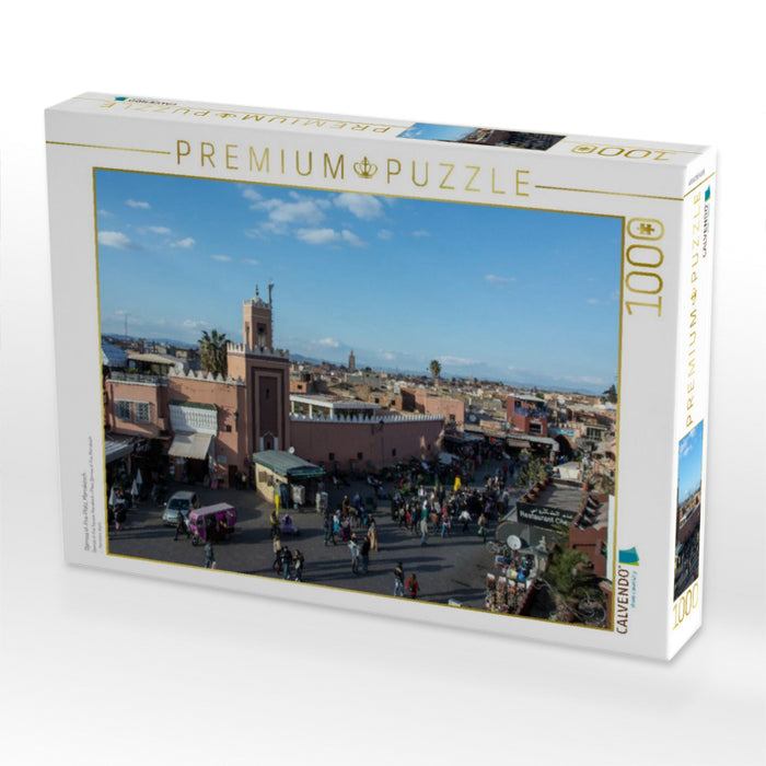 Djemaa el-Fna-Platz, Marrakesch - CALVENDO Foto-Puzzle'