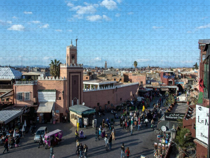 Djemaa el-Fna-Platz, Marrakesch - CALVENDO Foto-Puzzle'