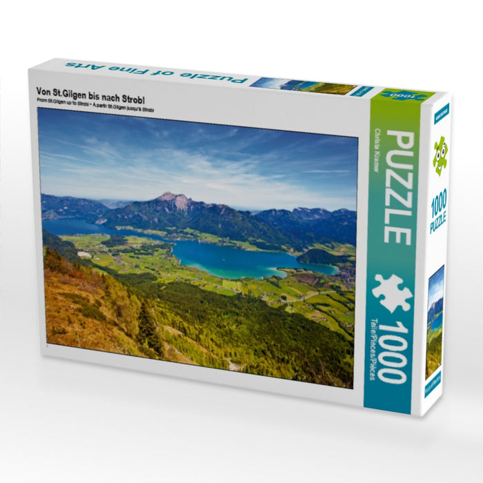 Von St.Gilgen bis nach Strobl 1000 Teile Puzzle quer - CALVENDO Foto-Puzzle'