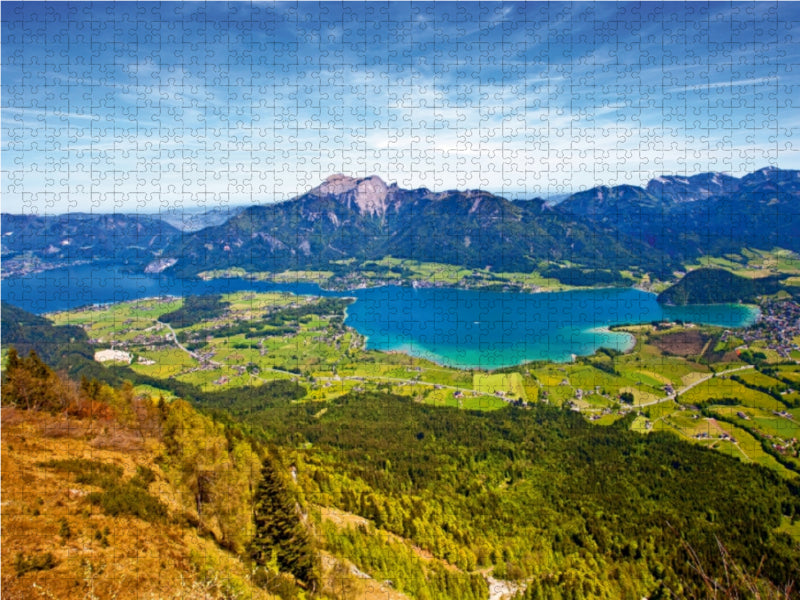 Von St.Gilgen bis nach Strobl 1000 Teile Puzzle quer - CALVENDO Foto-Puzzle'