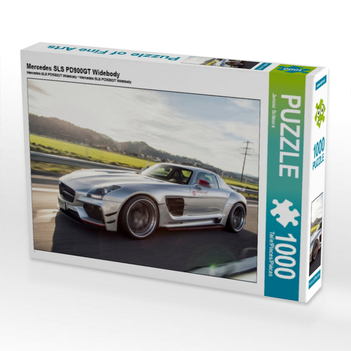 Mercedes SLS PD900GT Widebody 1000 Teile Puzzle quer - CALVENDO Foto-Puzzle'