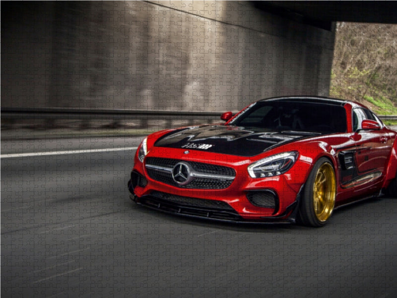 MERCEDES GT/GTs PD800GT Widebody 1000 Teile Puzzle quer - CALVENDO Foto-Puzzle'