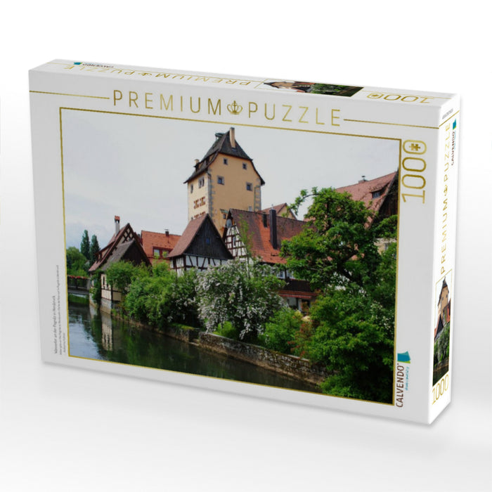 Wassertor an der Pegnitz in Hersbruck - CALVENDO Foto-Puzzle'