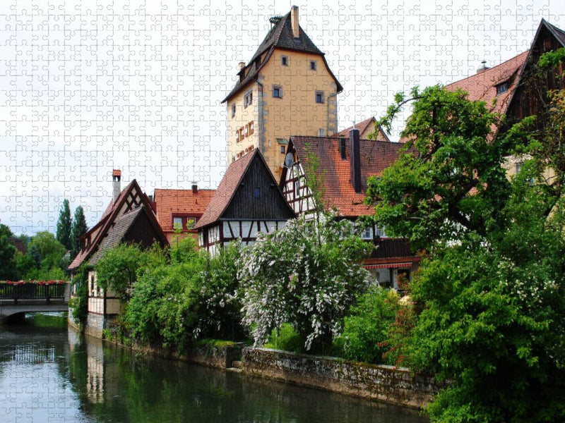 Wassertor an der Pegnitz in Hersbruck - CALVENDO Foto-Puzzle'