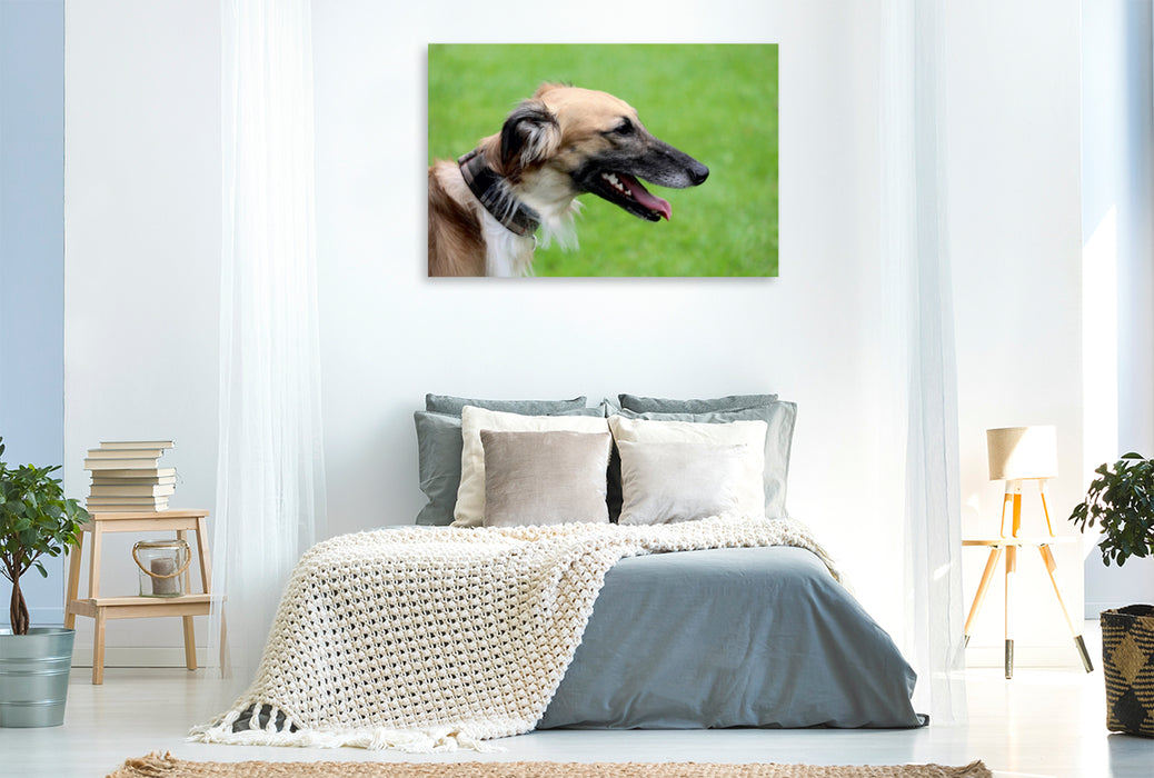 Toile textile premium Toile textile premium 120 cm x 80 cm paysage Idées dans une tête de chien 