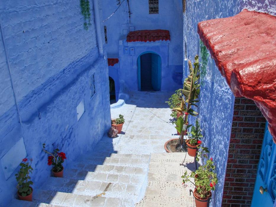 Unterwegs in Chefchaouen - CALVENDO Foto-Puzzle'