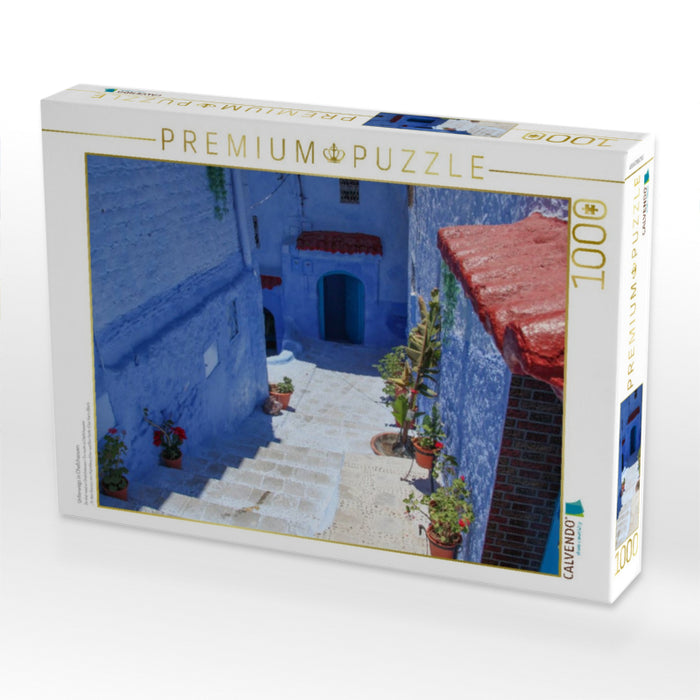 Unterwegs in Chefchaouen - CALVENDO Foto-Puzzle'
