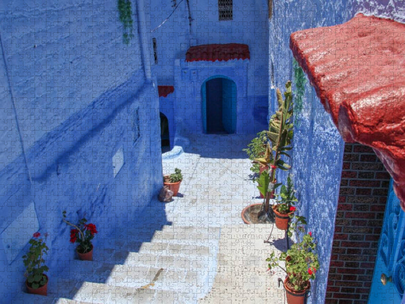 Unterwegs in Chefchaouen - CALVENDO Foto-Puzzle'