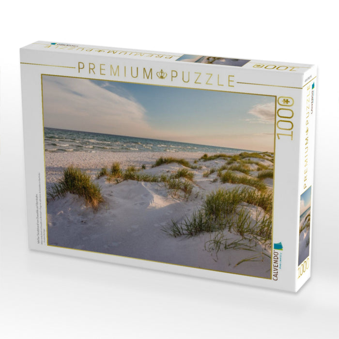 Weißer Sandstrand von Dueodde auf Bornholm - CALVENDO Foto-Puzzle'