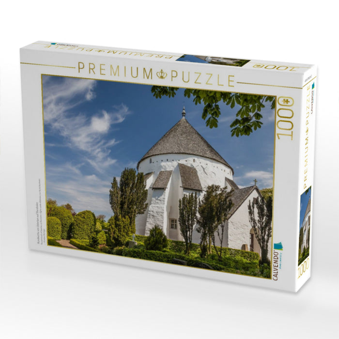 Rundkirche von Osterlars auf Bornholm - CALVENDO Foto-Puzzle'