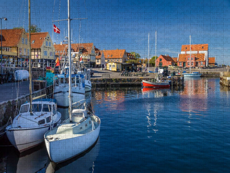 Hafen von Svaneke auf Bornholm - CALVENDO Foto-Puzzle'