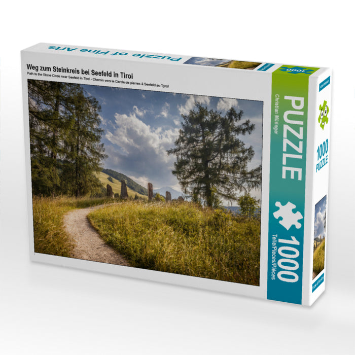 Weg zum Steinkreis bei Seefeld in Tirol 2000 Teile Puzzle quer - CALVENDO Foto-Puzzle'