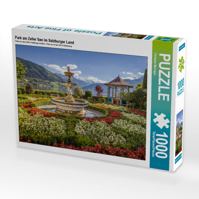 Park am Zeller See im Salzburger Land 2000 Teile Puzzle quer - CALVENDO Foto-Puzzle'