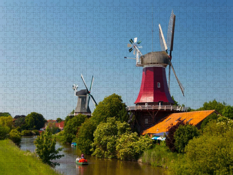 Zwillingsmühlen - CALVENDO Foto-Puzzle'