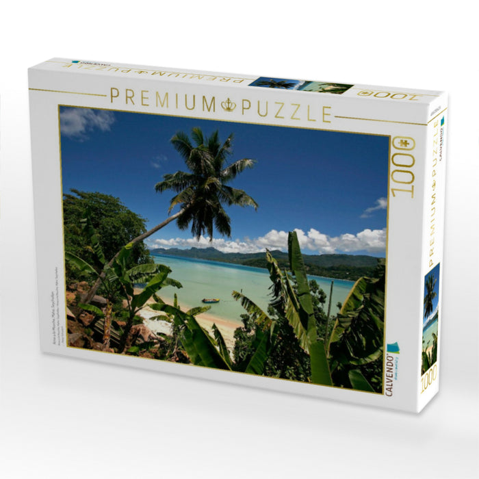 Anse a la Mouche, Mahe, Seychellen - CALVENDO Foto-Puzzle'